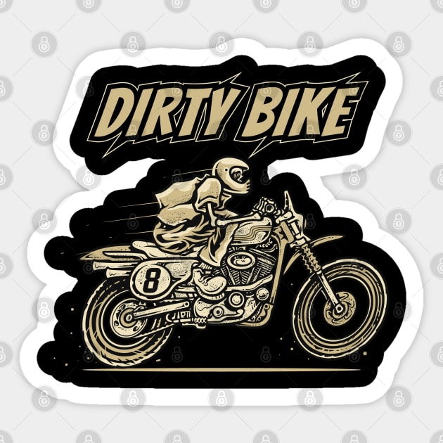 Dirty Bike Adventure Sticker by Ricorder